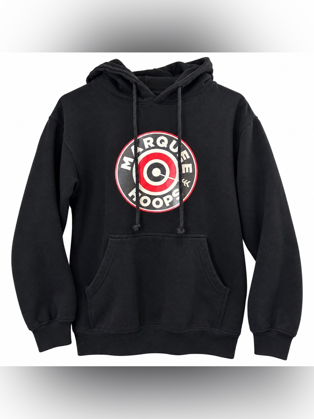 Marquee Hoops Black Small Hoodie